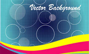 yellow pink abstract with circles